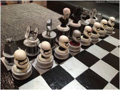 Free STL file Star Wars Chess set ⭐・3D printing model to download・Cults