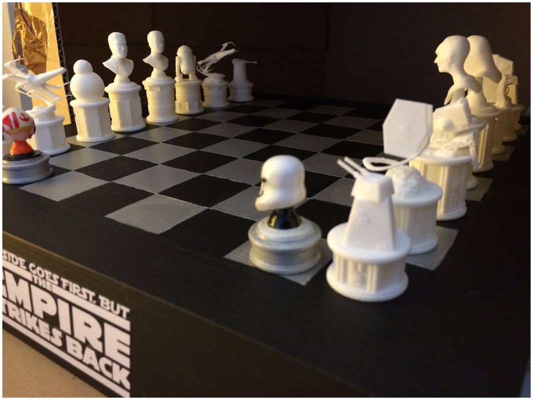 etnisk køretøj mikrobølgeovn Star Wars 3D printed chess set - PRETTY THINGS